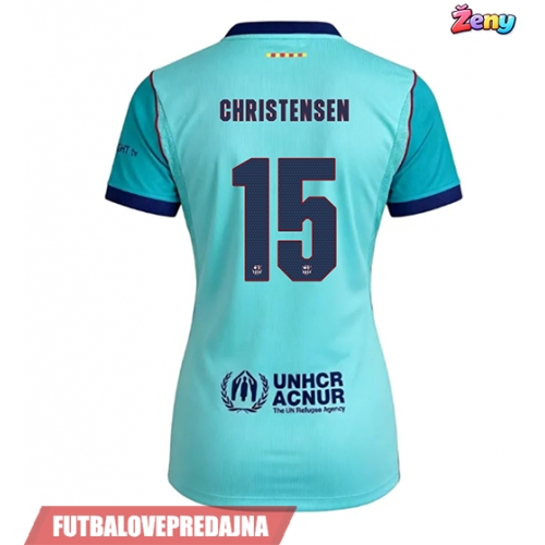 Lacne Ženy Futbalové dres Barcelona Andreas Christensen #15 2026-27 Krátky Rukáv - Tretina